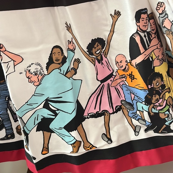 Pinup Couture Love & Rockets skirt, XL - Picture 4 of 8